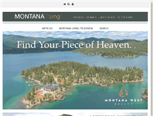 Tablet Screenshot of montanaliving.com
